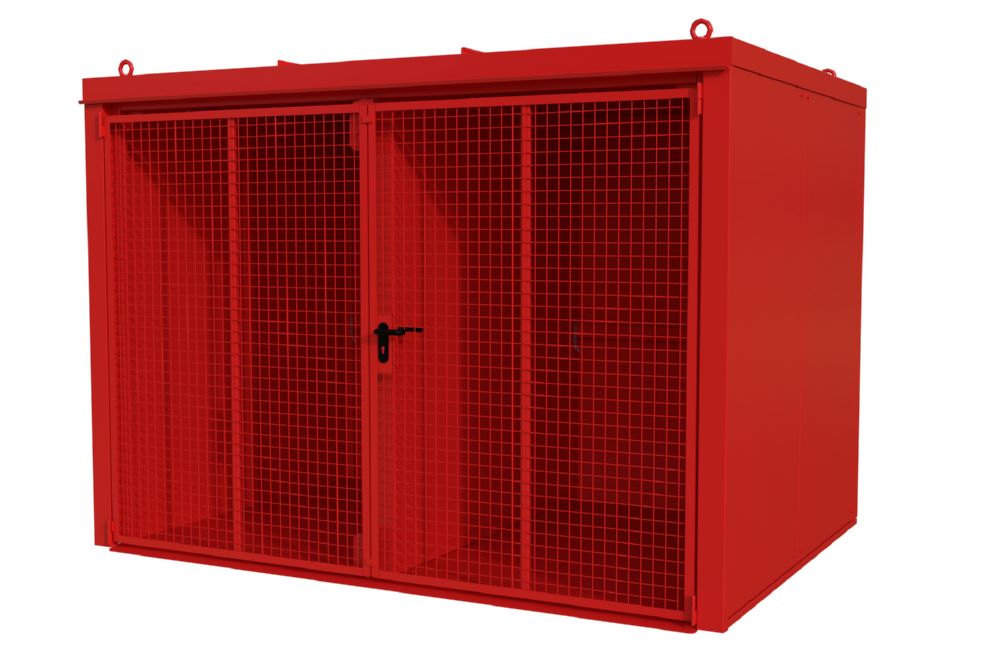 Produktbild Bauer Gasflaschen Container 3120 x 2295 x 2215 mm GFC-B/W M5 feuerrot