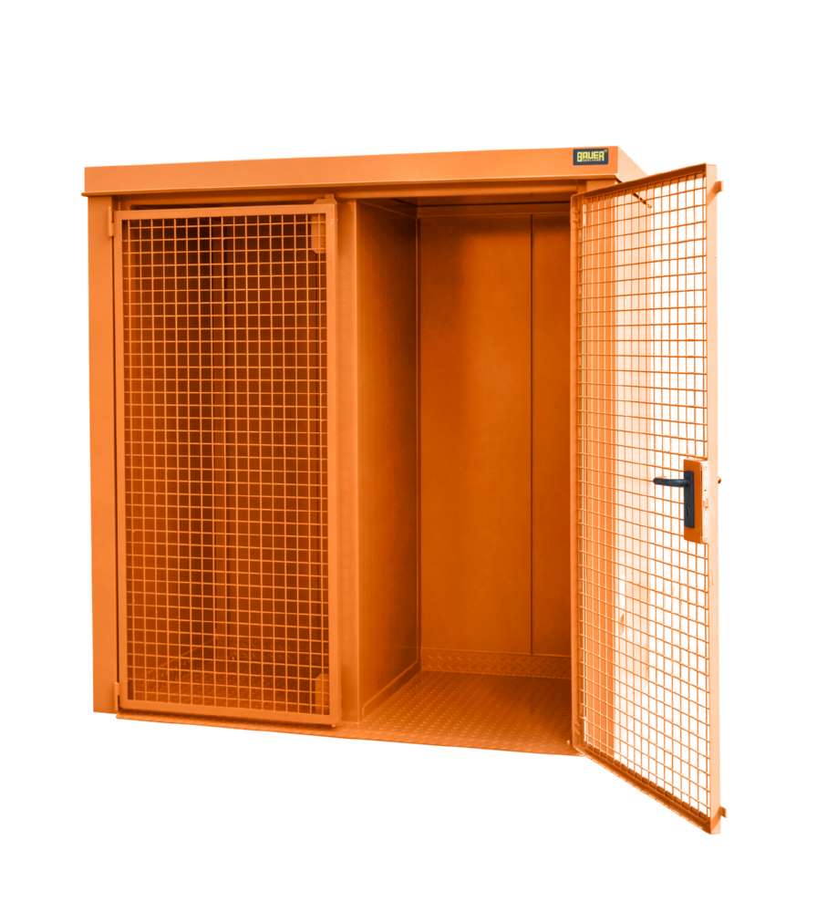 Produktbild Bauer Gasflaschen Container GFC B W M1 2120 x 2265 x 1180 mm lackiert gelborange