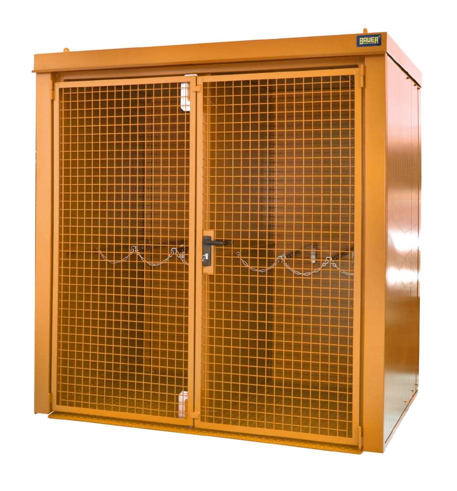 Produktbild Bauer Gasflaschen Container GFC BW M2 2125 x 2265 x 1575 mm lackiert gelborange