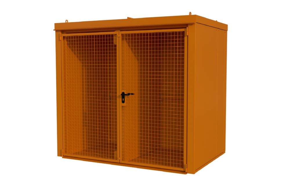 Produktbild Bauer Gasflaschen Container 2425 x 2265 x 1610 mm GFC-B/W M3 gelborange