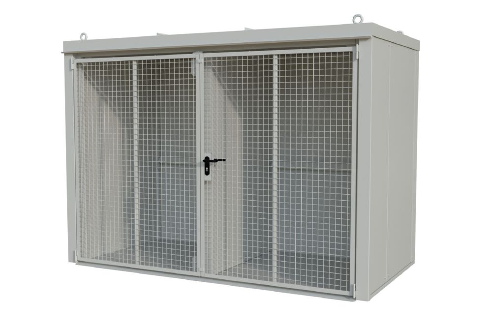 Produktbild Bauer Gasflaschen Container M4 3120 x 2295 x 1610 mm GFC-B/W grauweiß