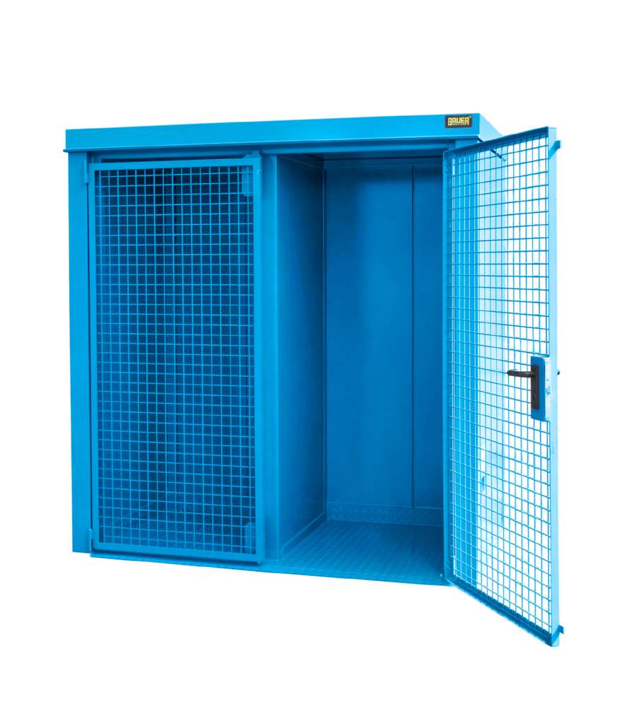 Produktbild Bauer Gasflaschen Container GFC BW M1 2120 x 2265 x 1180 mm lackiert lichtblau