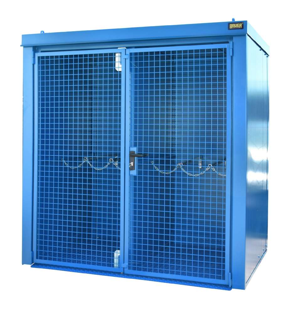 Produktbild Bauer Gasflaschen Container GFC BW M2 2125 x 2265 x 1575 mm lackiert lichtblau