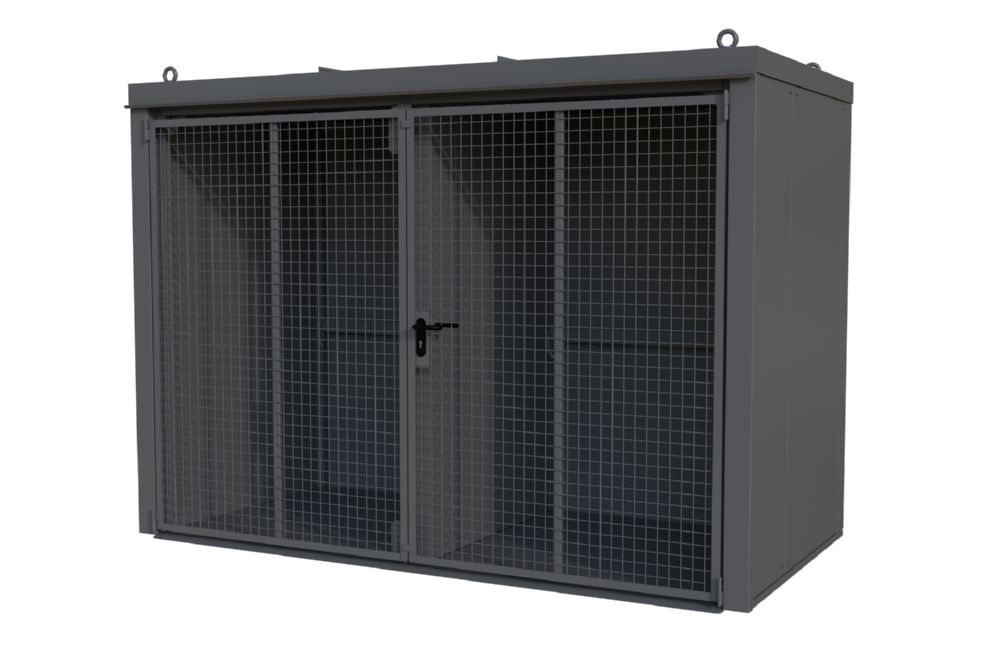 Produktbild Bauer Gasflaschen Container 3120 x 2295 x 1610 mm GFC-B/W M4 mausgrau