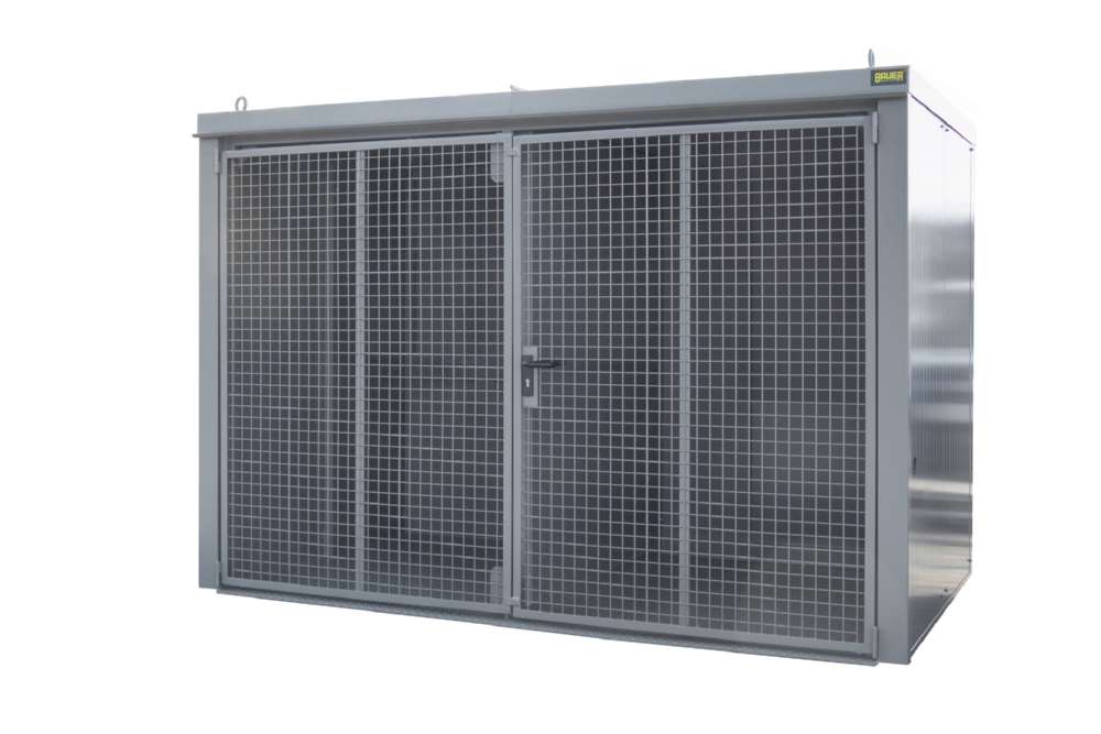 Produktbild Bauer Gasflaschen Container GFC BW M5 3120 x 2295 x 2180 mm lackiert mausgrau