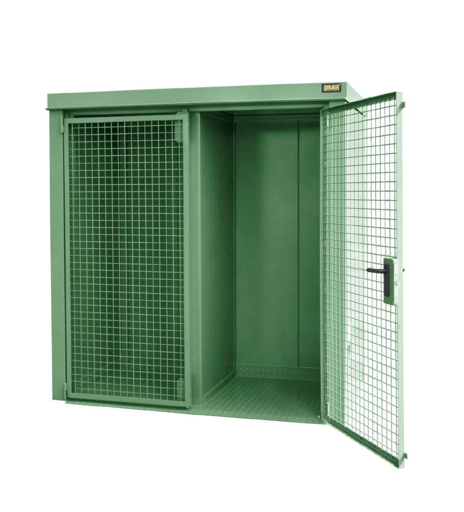 Produktbild Bauer Gasflaschen Container GFC BW M1 2120 x 2265 x 1180 mm lackiert resedagrün