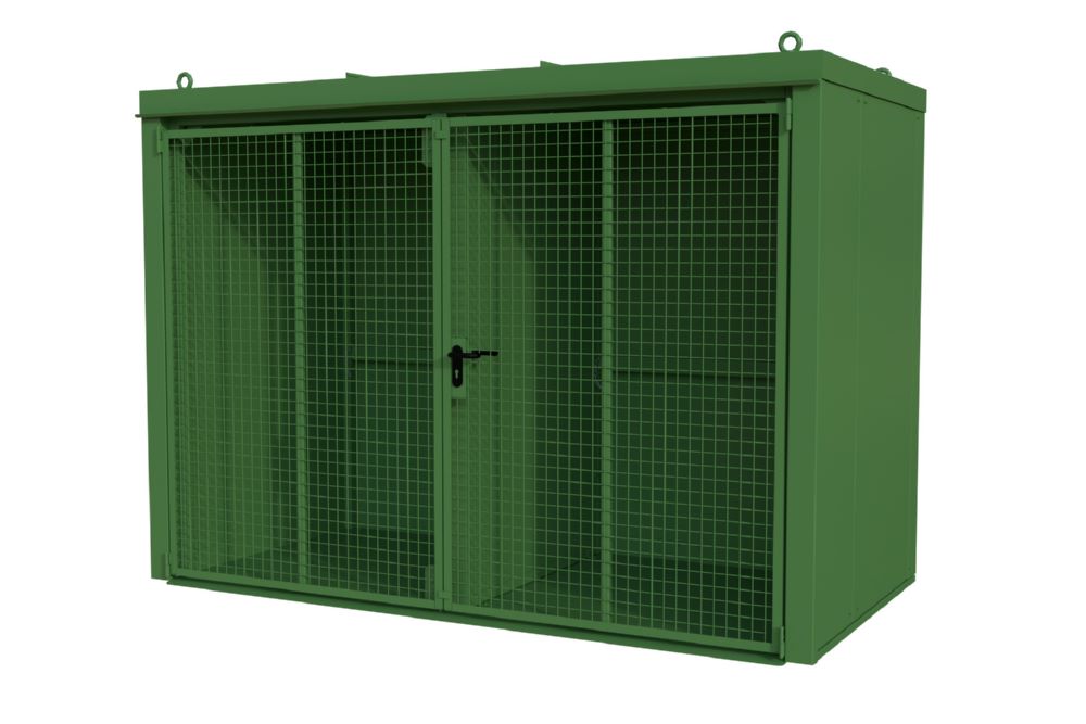 Produktbild Bauer Gasflaschen Container 3120 x 2295 x 1610 mm GFC-B/W M4 resedagrün