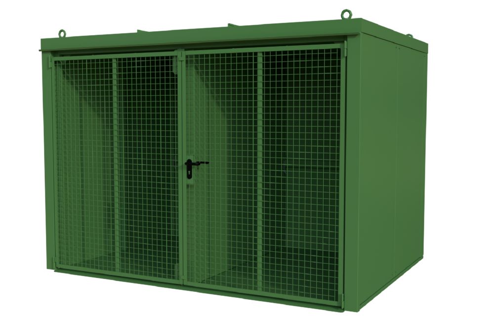 Produktbild Bauer Gasflaschen Container 3120 x 2295 x 2215 mm GFC-B/W M5 resedagrün