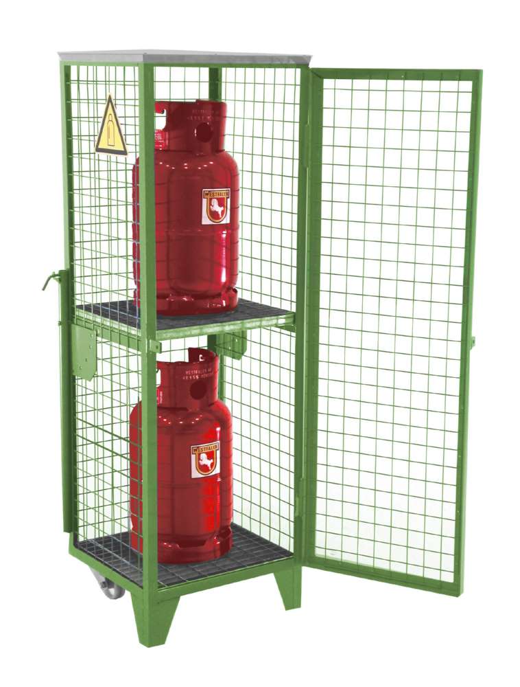 Produktbild Bauer Gasflaschen Depot GFD R 2 575 x 1580 x 500 mm lackiert resedagrün