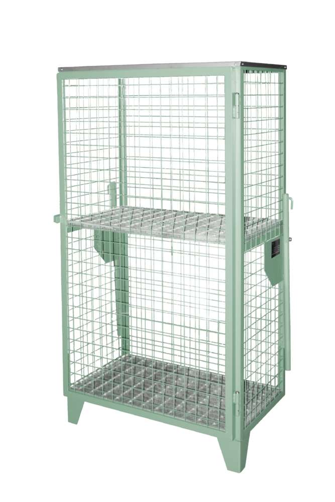 Produktbild Bauer Gasflaschen Depot GFD R 4 lackiert 915 x 1580 x 500 mm resedagrün