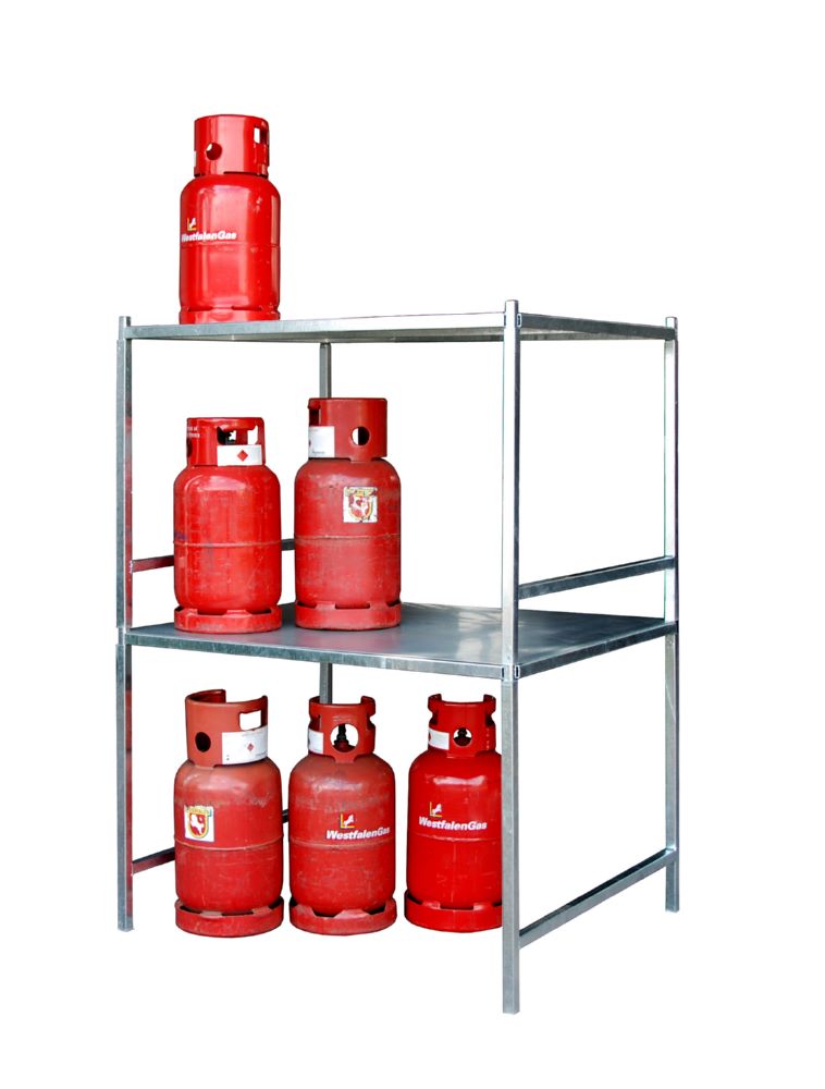 Produktbild Bauer Gasflaschengestell GFG-2 verzinkt bis 150 kg 1000 x 870 x 850 mm bild 2