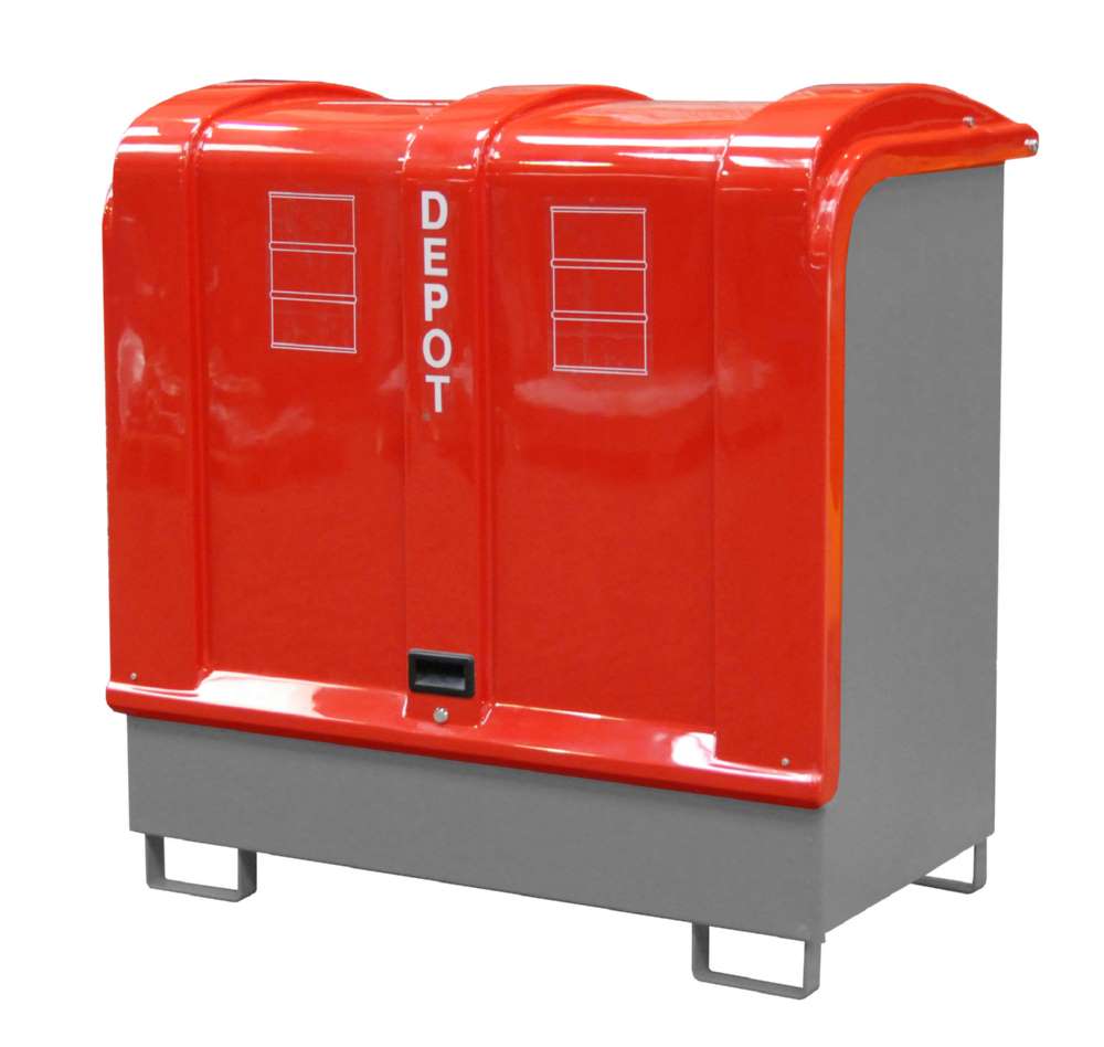 Produktbild Bauer Gefahrstoff Depot GD B 1460 x 1460 x 830 mm lackiert mausgrau bild 2