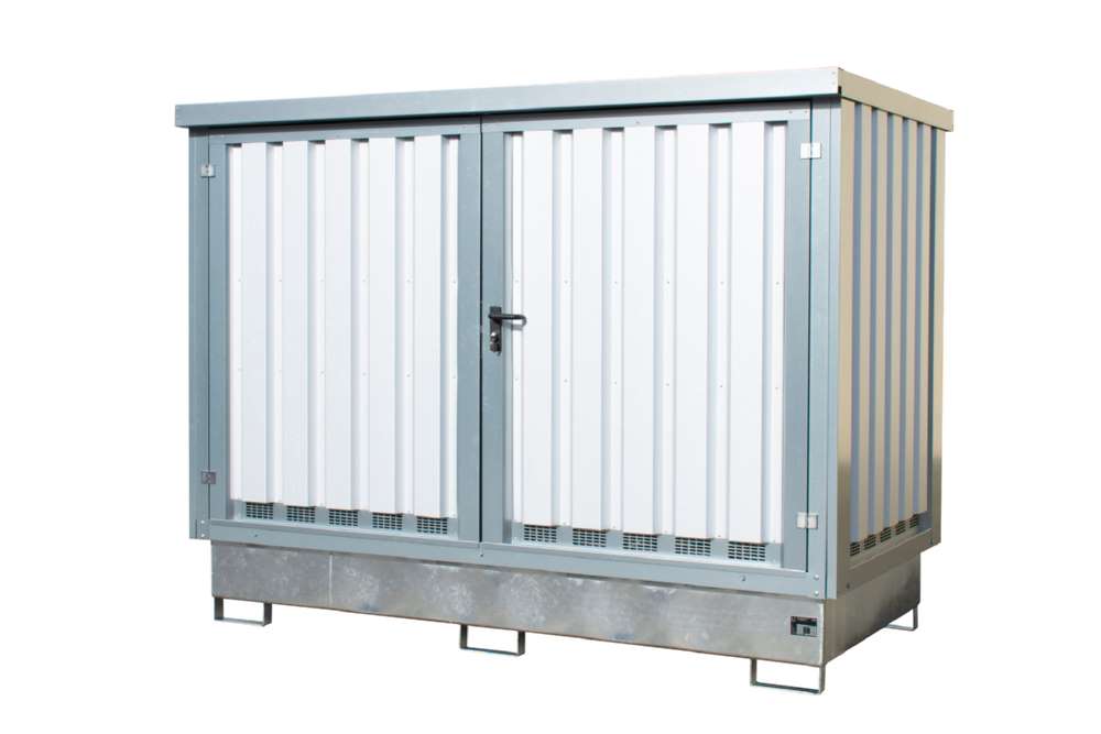 Produktbild Bauer Gefahrstoff Depot GD E IBC 2 verzinkt 2835 x 2180 x 1590 mm