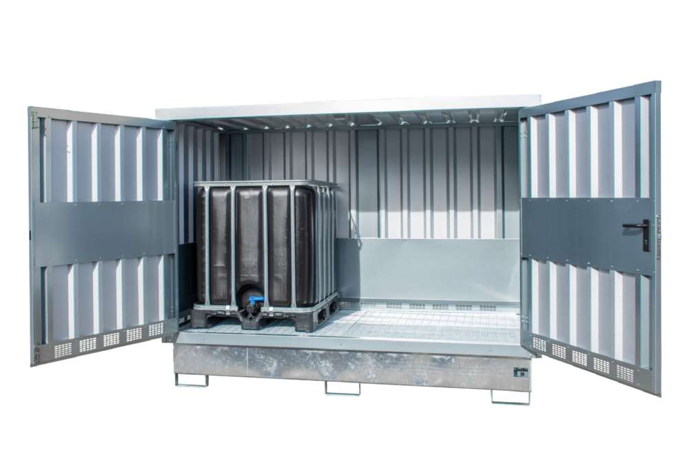 Produktbild Bauer Gefahrstoff Depot GD E IBC 2 verzinkt 2835 x 2180 x 1590 mm bild 3