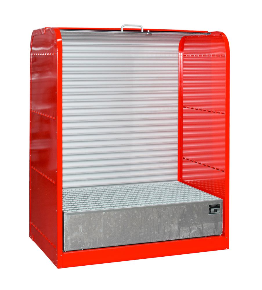 Produktbild Bauer Gefahrstoff Rollladenschrank RSG 1 lackiert Feuerrot bild 2