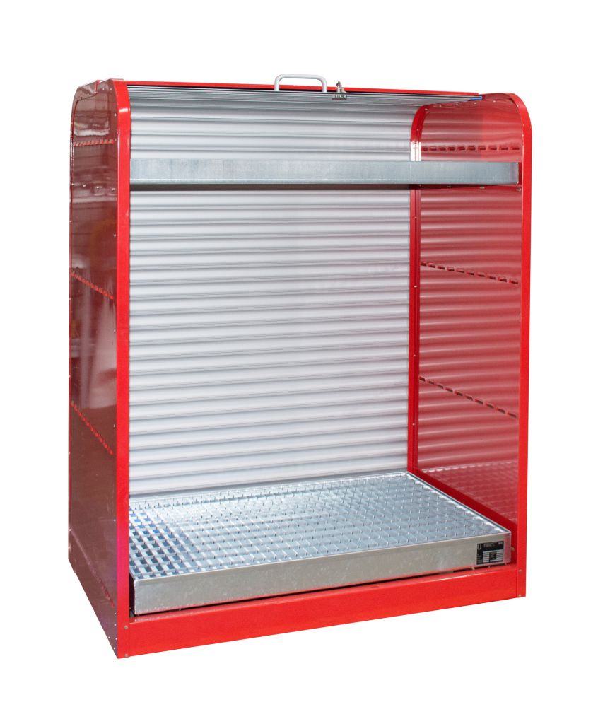 Produktbild Bauer Gefahrstoff Rollladenschrank RSG 3 lackiert Feuerrot bild 2