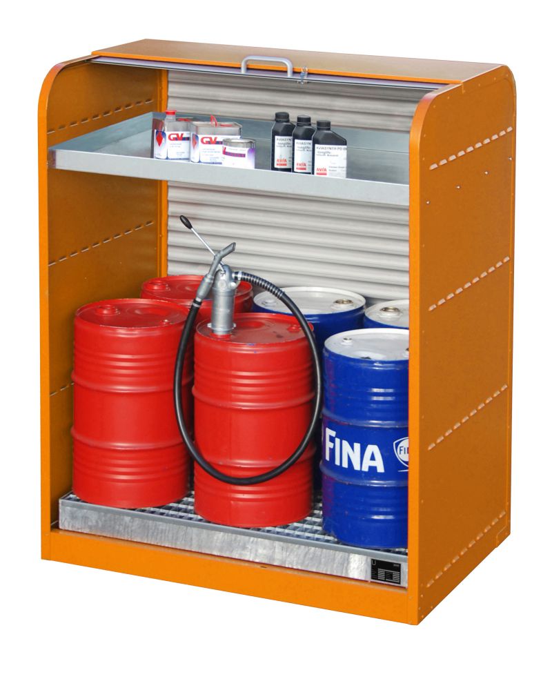 Produktbild Bauer Gefahrstoff Rollladenschrank RSG 3 lackiert Gelborange bild 3