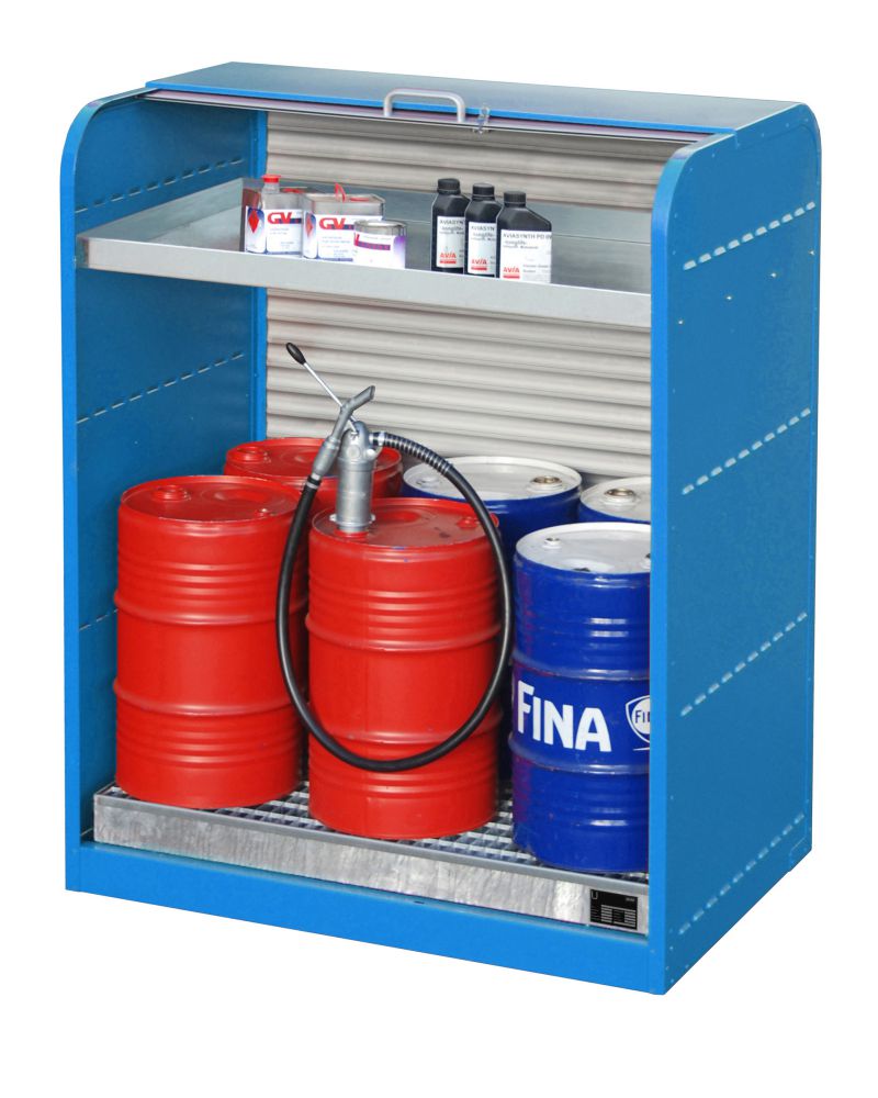 Produktbild Bauer Gefahrstoff Rollladenschrank RSG 3 lackiert Lichtblau bild 3