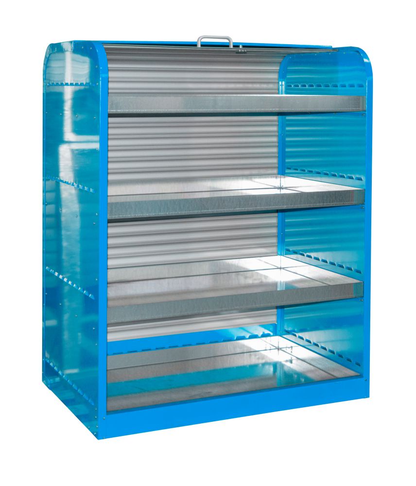 Produktbild Bauer Gefahrstoff Rollladenschrank RSG 4 lackiert Lichtblau bild 2