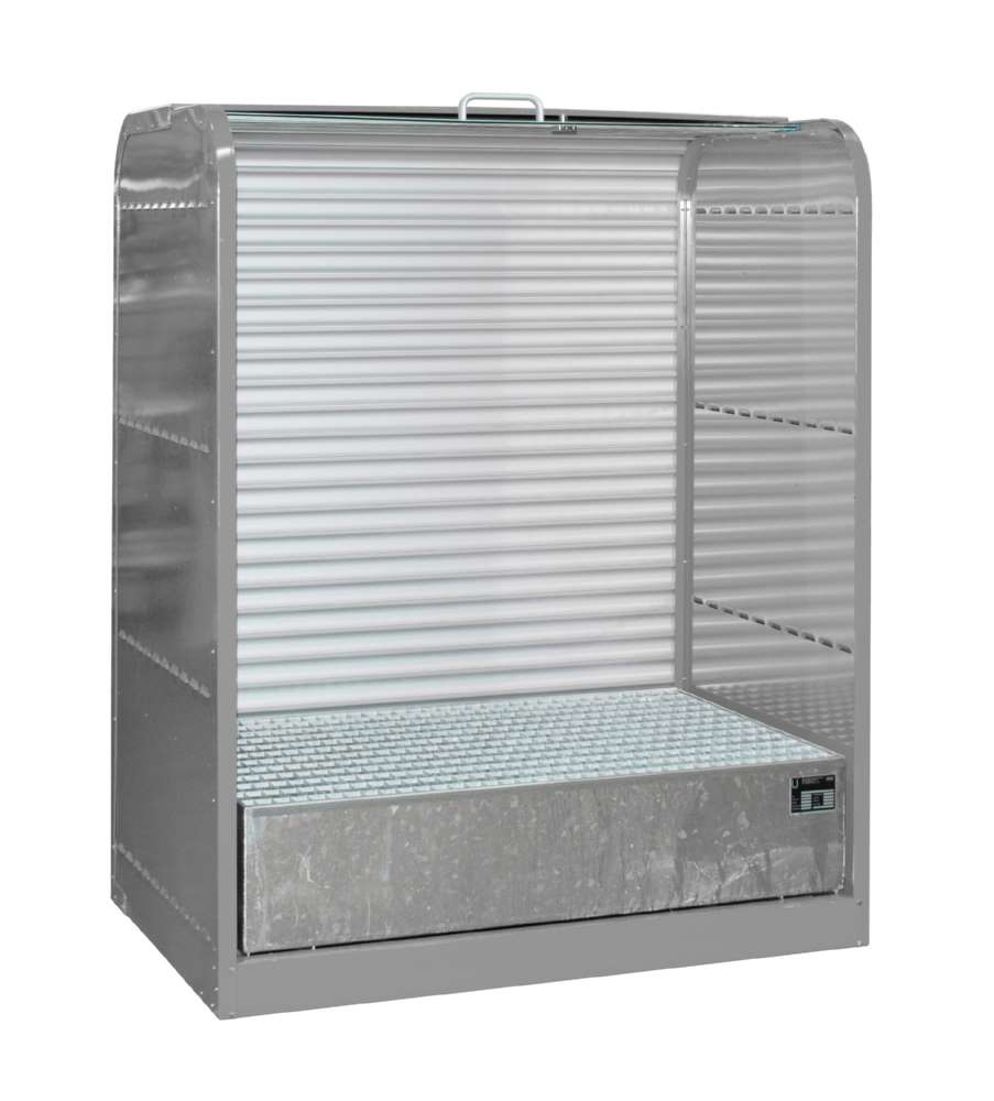 Produktbild Bauer Gefahrstoff Rollladenschrank RSG 1 lackiert 1300 x 1610 x 870 mm mausgrau bild 2