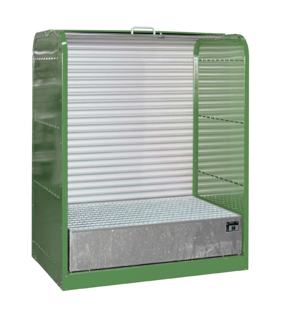 Produktbild Bauer Gefahrstoff Rollladenschrank RSG 1 lackiert 1300 x 1610 x 870 mm resedagrün bild 2