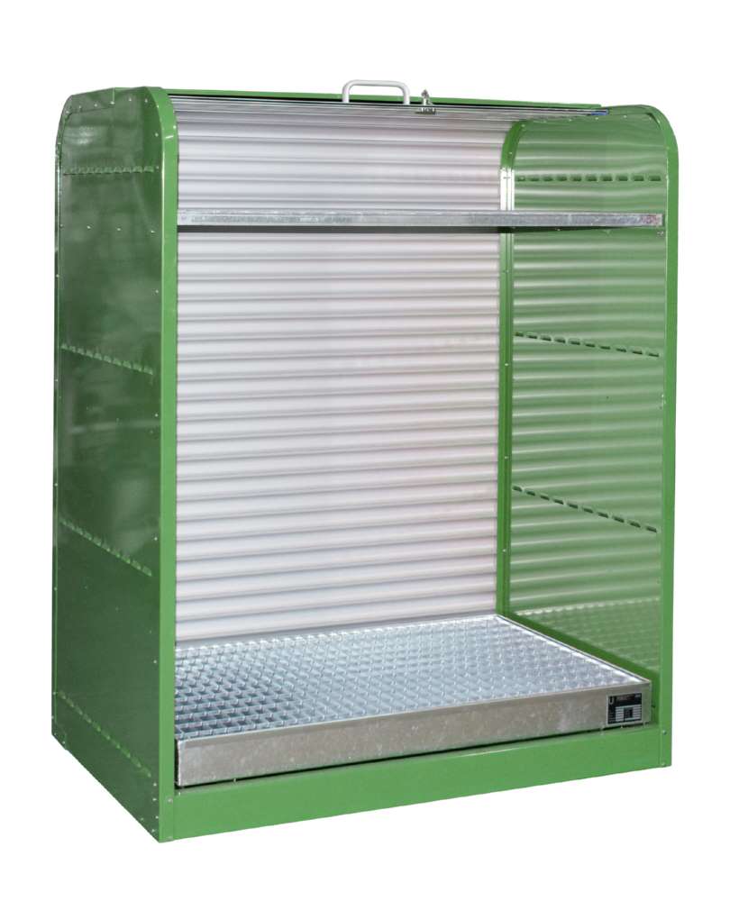 Produktbild Bauer Gefahrstoff Rollladenschrank RSG 2 lackiert 1300 x 1610 x 870 mm resedagrün bild 2