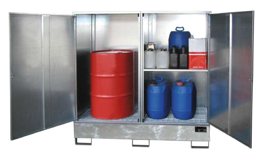 Produktbild Bauer Gefahrstoff Schrank GS 2 feuerverzinkt 1680 x 1780 x 690 mm bild 2