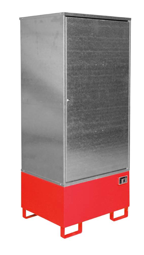 Produktbild Bauer Gefahrstoff Schrank GS 1 lackiert 840 x 1930 x 690 mm feuerrot