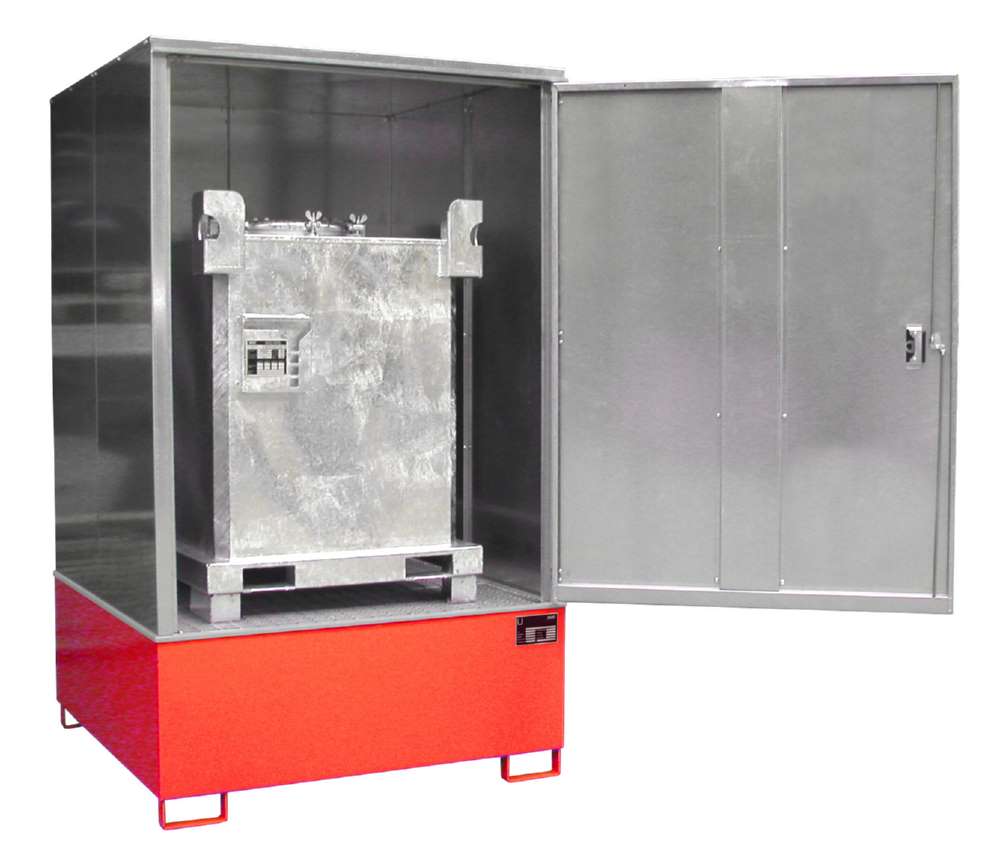 Produktbild Bauer Gefahrstoff Schrank GS 4 lackiert 1475 x 2410 x 1460 mm feuerrot