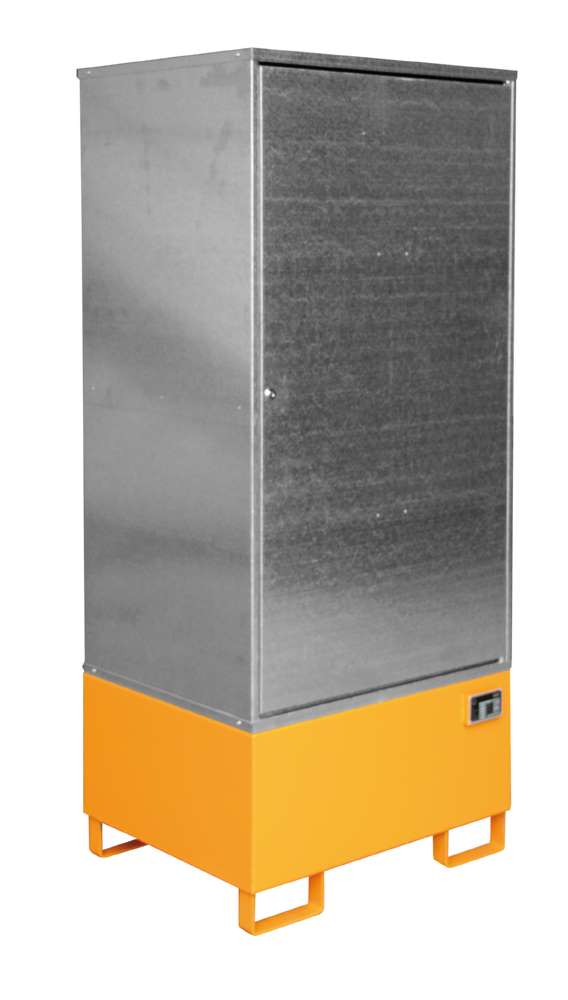 Produktbild Bauer Gefahrstoff Schrank GS 1 lackiert 840 x 1930 x 690 mm gelborange