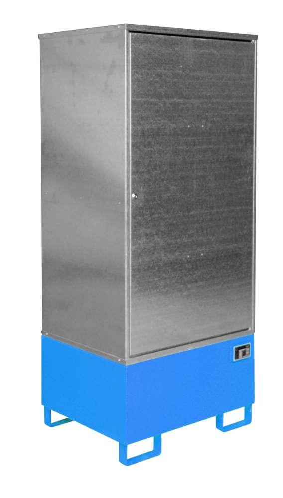 Produktbild Bauer Gefahrstoff Schrank GS 1 lackiert 840 x 1930 x 690 mm lichtblau