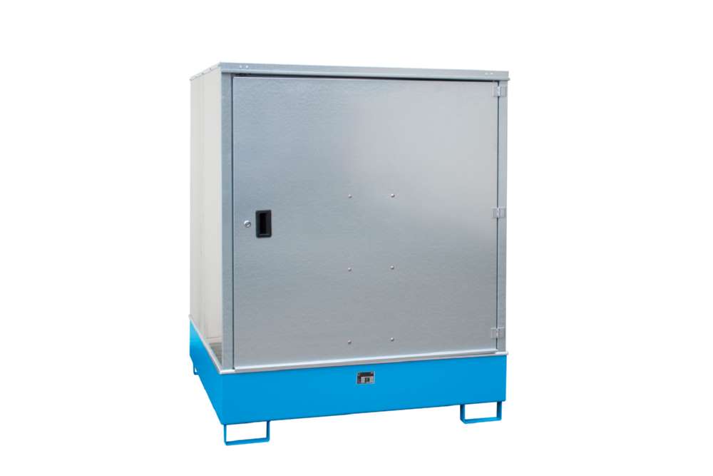 Produktbild Bauer Gefahrstoff Schrank GS 3 lackiert 1475 x 185 x 1460 mm lichtblau