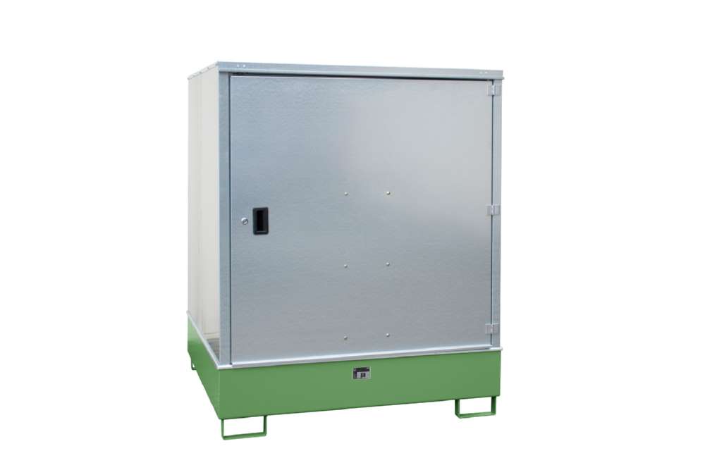 Produktbild Bauer Gefahrstoff Schrank GS 3 lackiert 1475 x 1805 x 1460 mm resedagrün