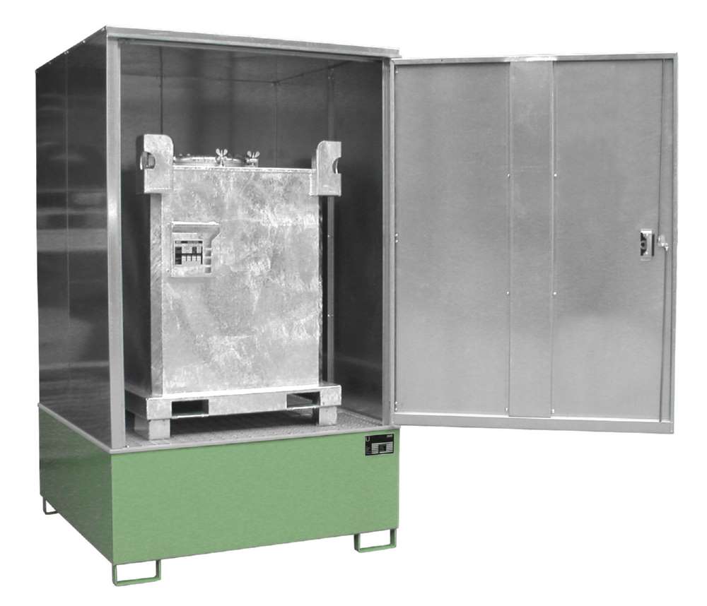 Produktbild Bauer Gefahrstoff Schrank GS 4 lackiert 1475 x 2410 x 1460 mm resedagrün