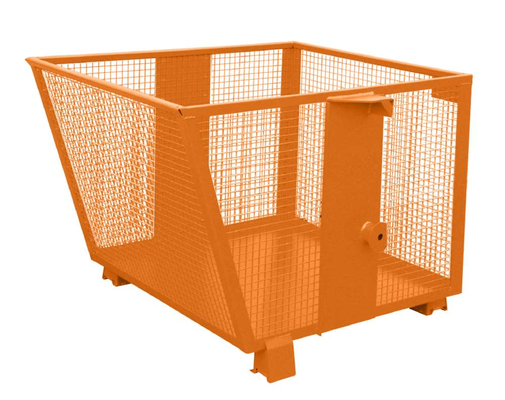 Produktbild Bauer Gitterbehälter BSK-G 90 lackiert in der Farbe Gelborange