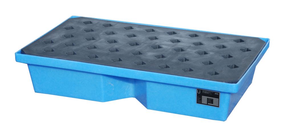 Produktbild Bauer GREEN LINE PE Auffangwanne für Paletten KWP P 60 aus robustem Polyethylen Blau bild 2