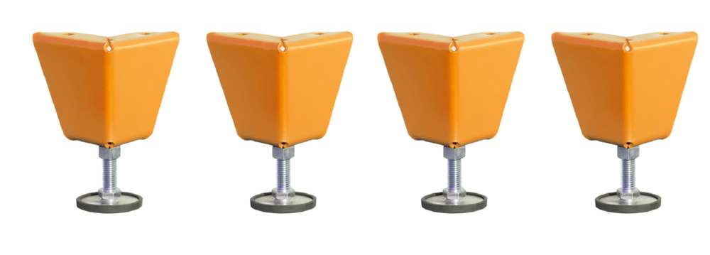 Produktbild Bauer Höhenverstellbare Füße für Rollladenschrank Typ RSG Set 4 Stück