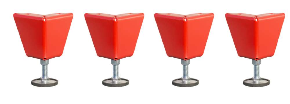 Produktbild Bauer Höhenverstellbare Füße für Rollladenschrank Typ RSG Set 4 Stück bild 2