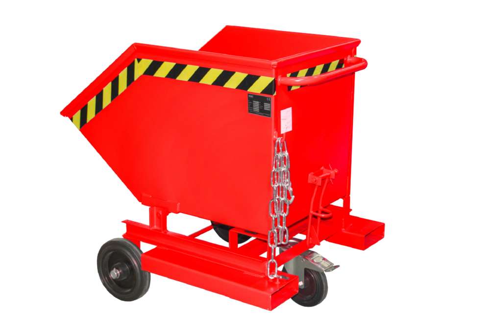 Produktbild Bauer Kastenwagen KW-ET 250 lackiert 2 Räder und 1 Lenkrolle feuerrot bild 2