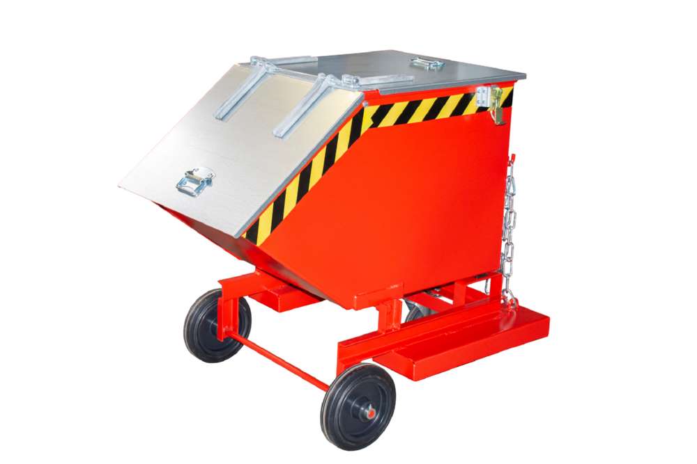 Produktbild Bauer Kastenwagen KW-ET 250 lackiert 2 Räder und 1 Lenkrolle feuerrot bild 3