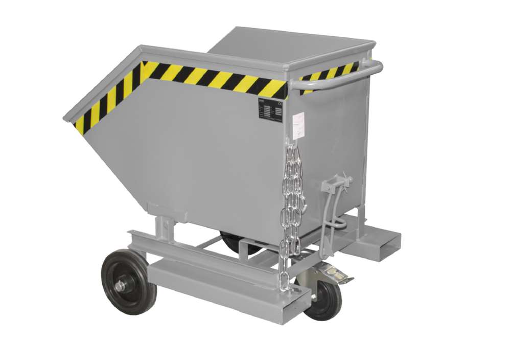 Produktbild Bauer Kastenwagen KW-ET 250 lackiert mit manueller Kippfunktion mausgrau bild 2