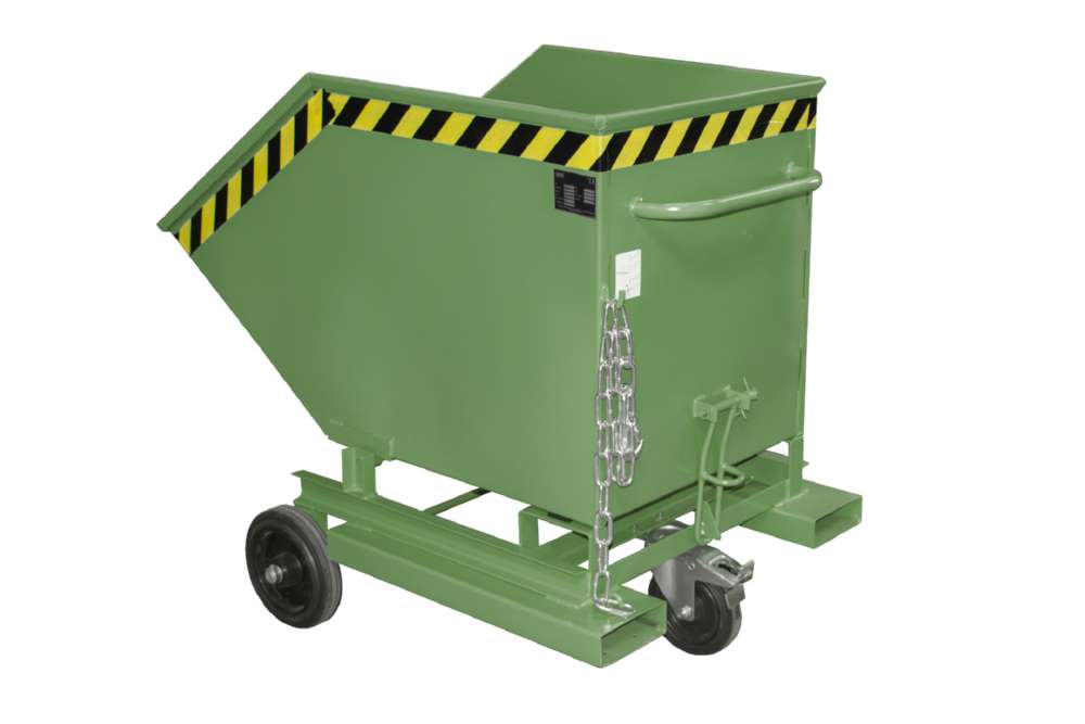 Produktbild Bauer Kastenwagen KW-ET 400 lackiert mit manueller Kippfunktion resedagrün