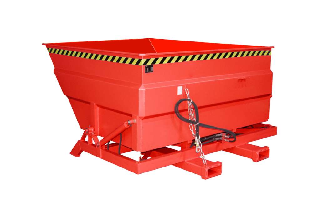 Produktbild Bauer Kippbehälter BKC-H 300 lackiert in der Farbe Feuerrot