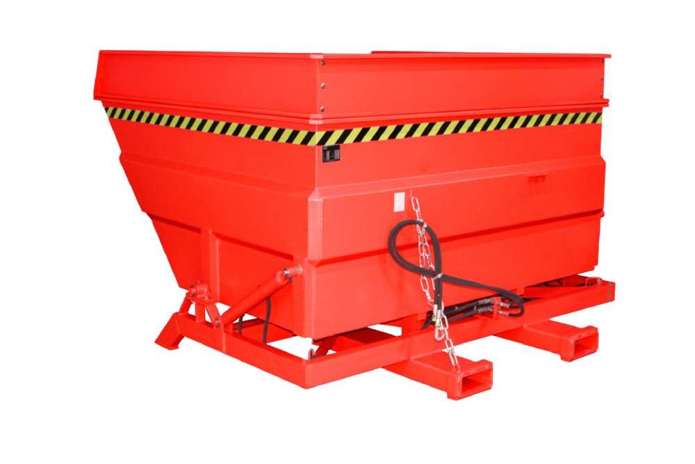 Produktbild Bauer Kippbehälter BKC-H 400 lackiert in der Farbe Feuerrot