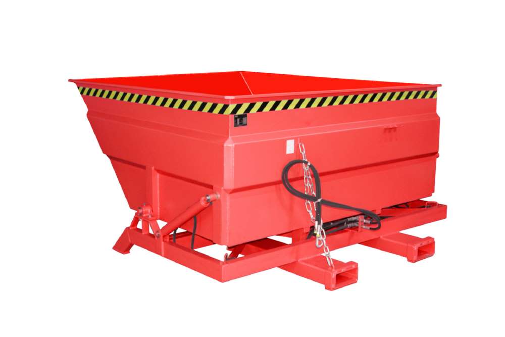 Produktbild Bauer Kippbehälter BKC-H 200 lackiert in der Farbe Feuerrot