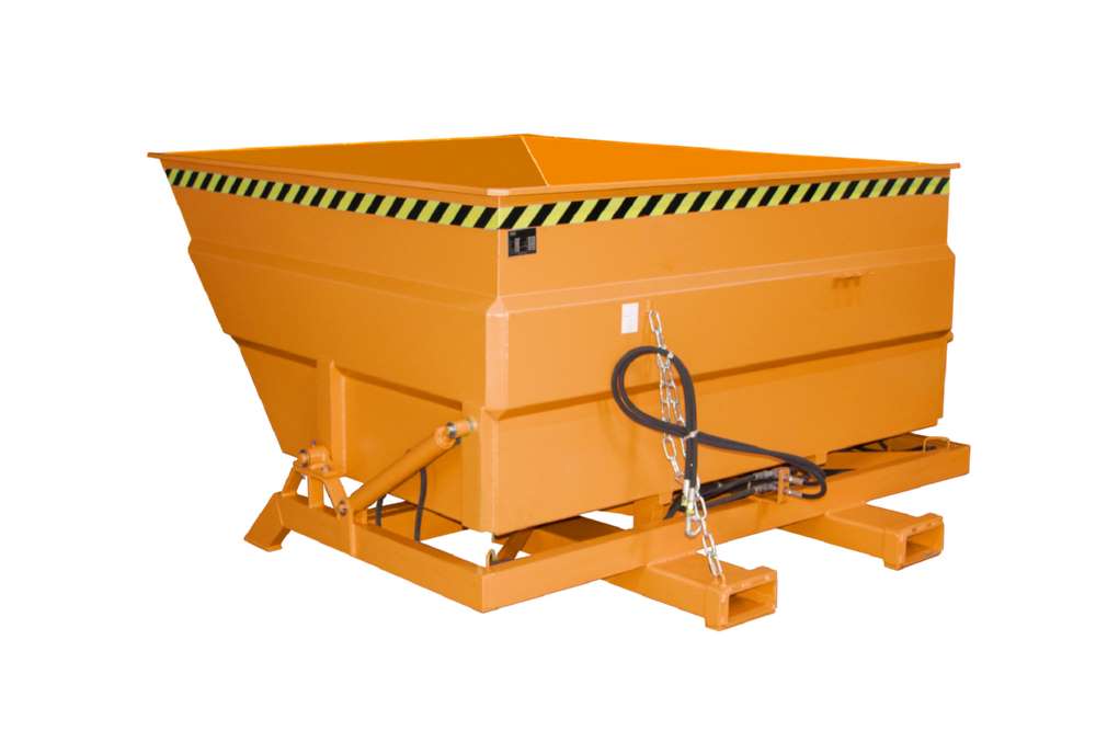 Produktbild Bauer Kippbehälter BKC-H 300 lackiert in der Farbe Gelborange
