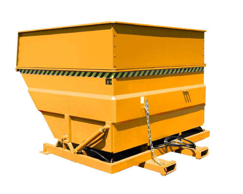 Produktbild Bauer Kippbehälter BKC-H 500 lackiert in der Farbe Gelborange