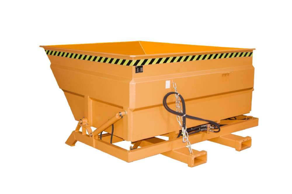 Produktbild Bauer Kippbehälter BKC-H 200 lackiert in der Farbe Gelborange