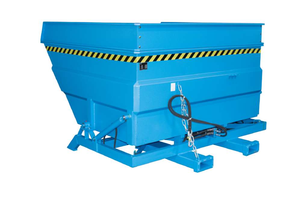 Produktbild Bauer Kippbehälter BKC-H 400 lackiert in der Farbe Lichtblau