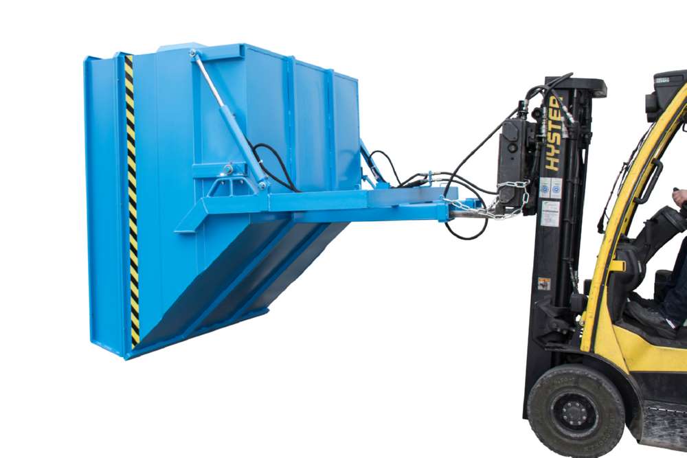 Produktbild Bauer Kippbehälter BKC-H 400 lackiert in der Farbe Lichtblau bild 2